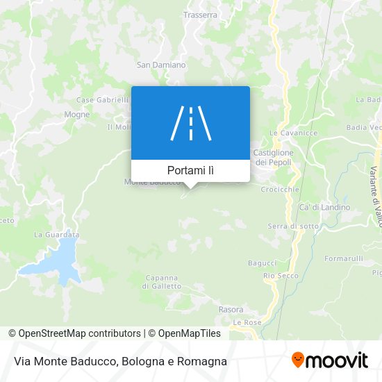 Mappa Via Monte Baducco