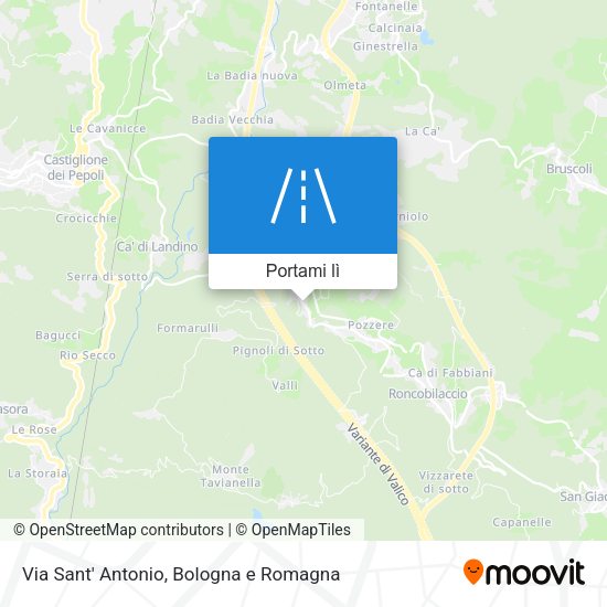 Mappa Via Sant' Antonio