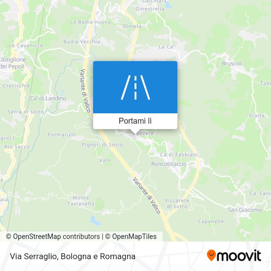 Mappa Via Serraglio