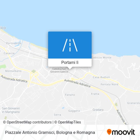 Mappa Piazzale Antonio Gramsci