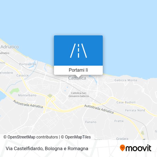 Mappa Via Castelfidardo