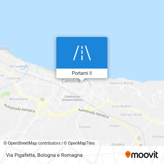 Mappa Via Pigafetta
