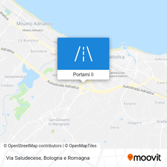 Mappa Via Saludecese