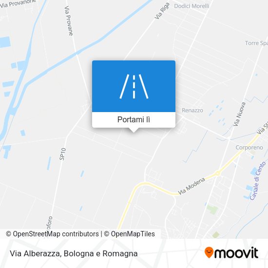 Mappa Via Alberazza