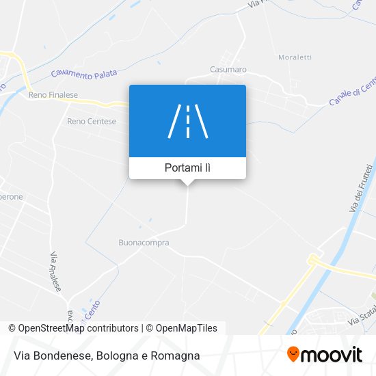 Mappa Via Bondenese