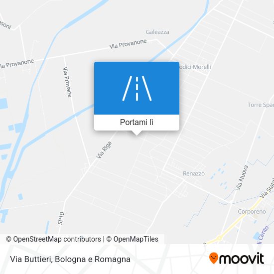 Mappa Via Buttieri