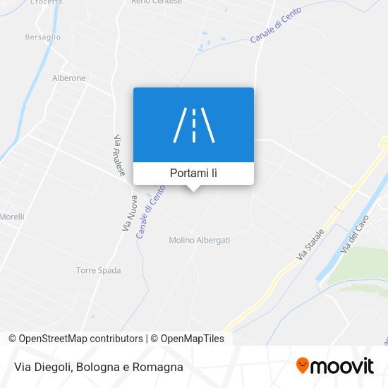 Mappa Via Diegoli
