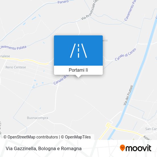 Mappa Via Gazzinella