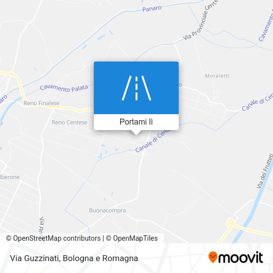 Mappa Via Guzzinati