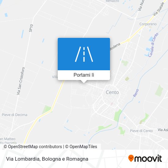 Mappa Via Lombardia