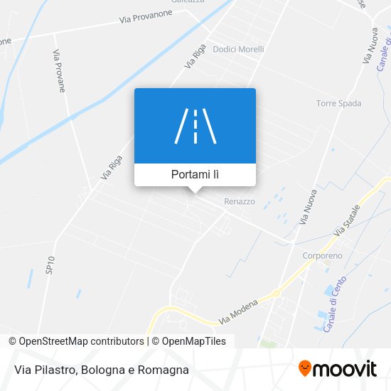 Mappa Via Pilastro