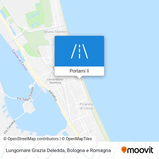 Mappa Lungomare Grazia Deledda