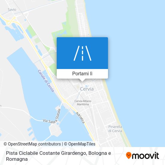 Mappa Pista Ciclabile Costante Girardengo