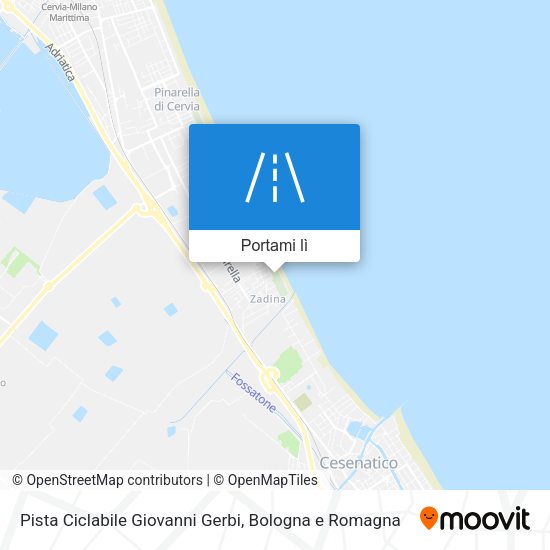 Mappa Pista Ciclabile Giovanni Gerbi