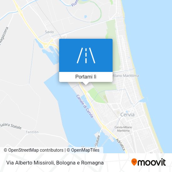 Mappa Via Alberto Missiroli