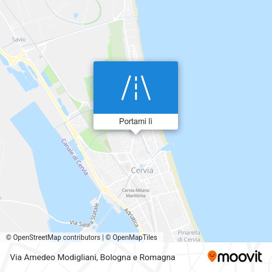 Mappa Via Amedeo Modigliani