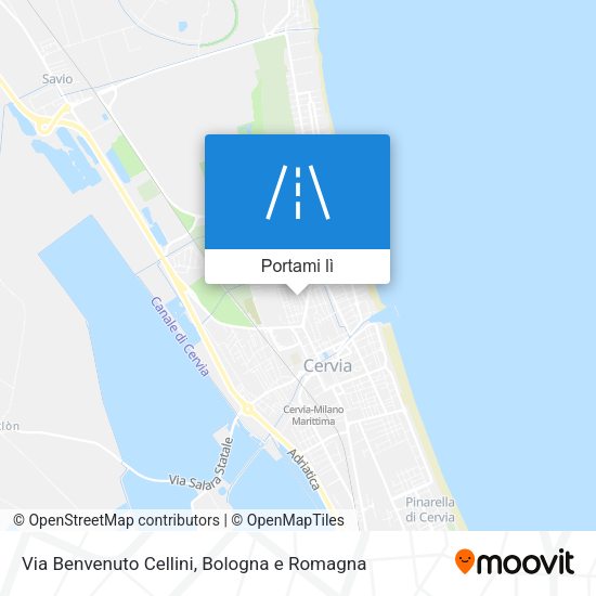 Mappa Via Benvenuto Cellini