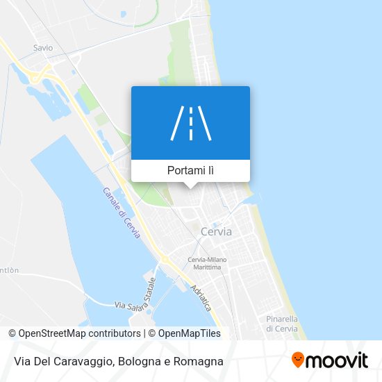 Mappa Via Del Caravaggio