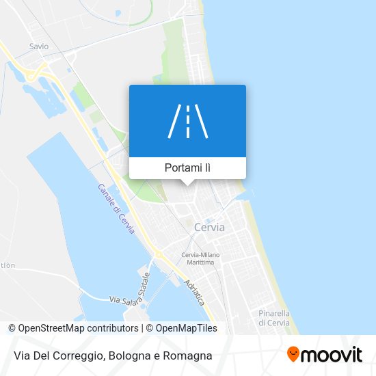Mappa Via Del Correggio