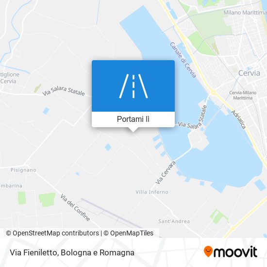 Mappa Via Fieniletto