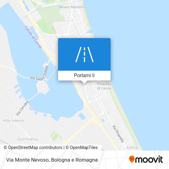 Mappa Via Monte Nevoso