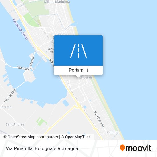 Mappa Via Pinarella