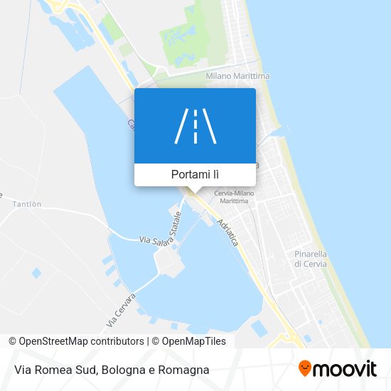 Mappa Via Romea Sud