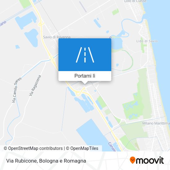 Mappa Via Rubicone