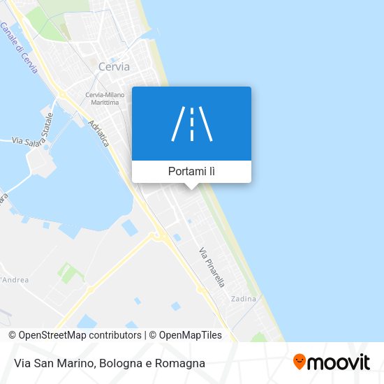 Mappa Via San Marino