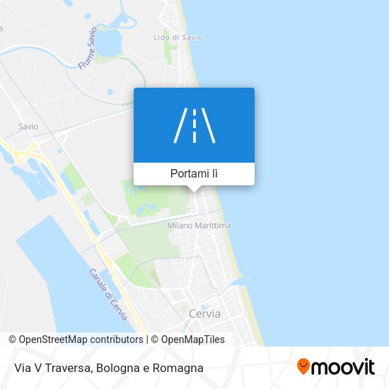 Mappa Via V Traversa