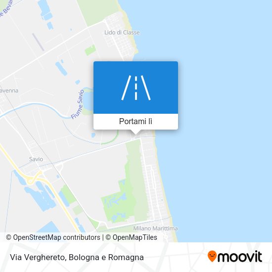 Mappa Via Verghereto