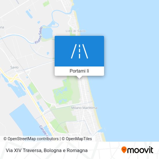 Mappa Via XIV Traversa