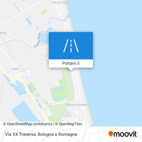 Mappa Via XX Traversa
