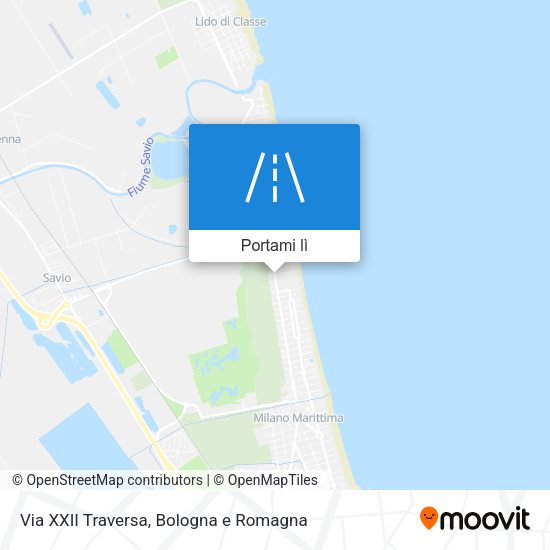 Mappa Via XXII Traversa