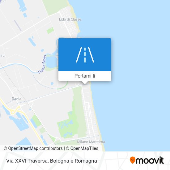 Mappa Via XXVI Traversa