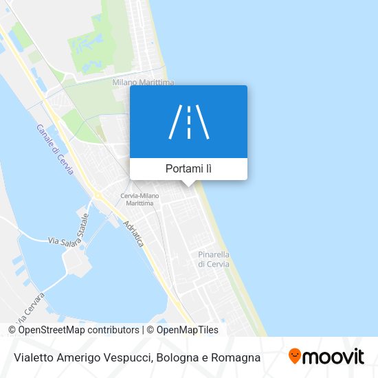 Mappa Vialetto Amerigo Vespucci