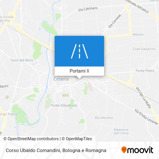 Mappa Corso Ubaldo Comandini