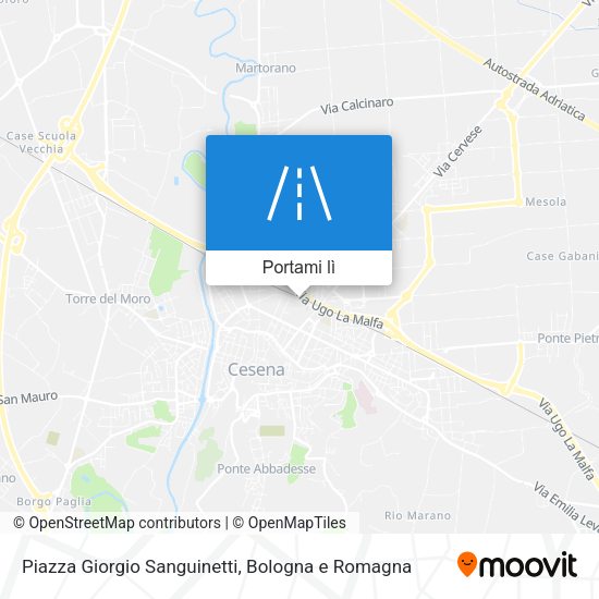 Mappa Piazza Giorgio Sanguinetti
