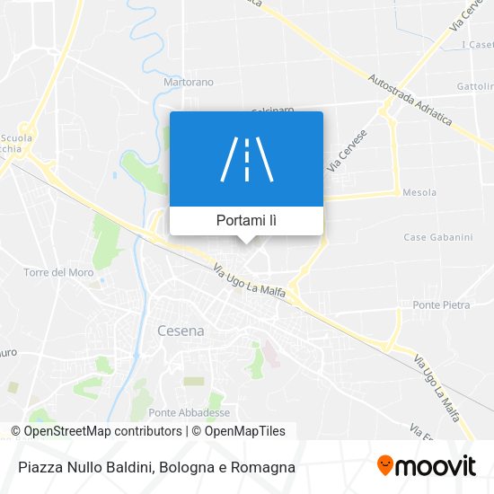 Mappa Piazza Nullo Baldini