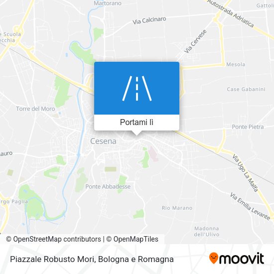 Mappa Piazzale Robusto Mori