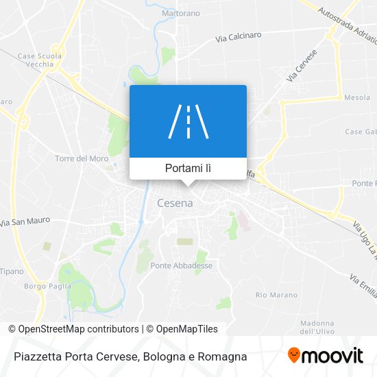 Mappa Piazzetta Porta Cervese