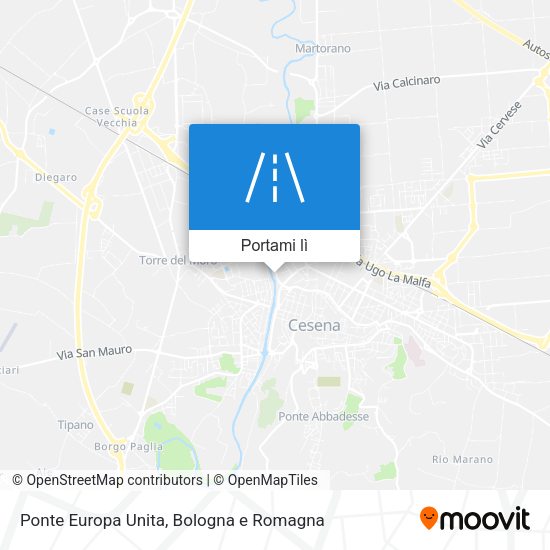 Mappa Ponte Europa Unita