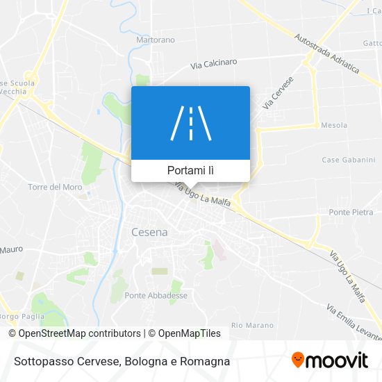Mappa Sottopasso Cervese