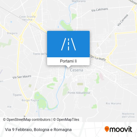 Mappa Via 9 Febbraio