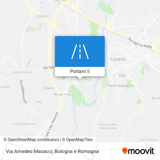 Mappa Via Amedeo Masacci