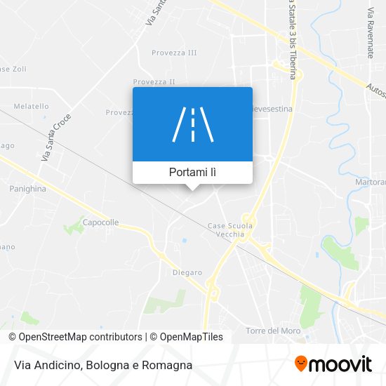 Mappa Via Andicino