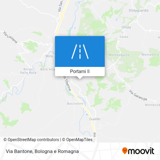 Mappa Via Bantone
