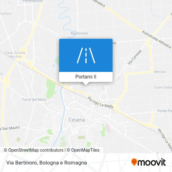 Mappa Via Bertinoro