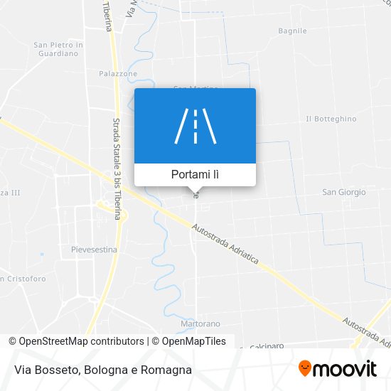 Mappa Via Bosseto