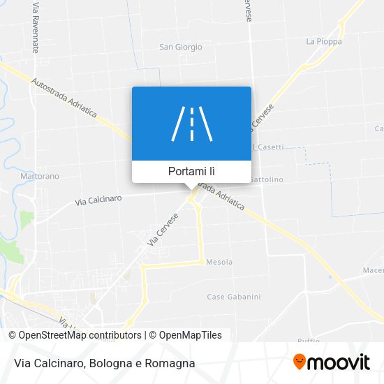 Mappa Via Calcinaro